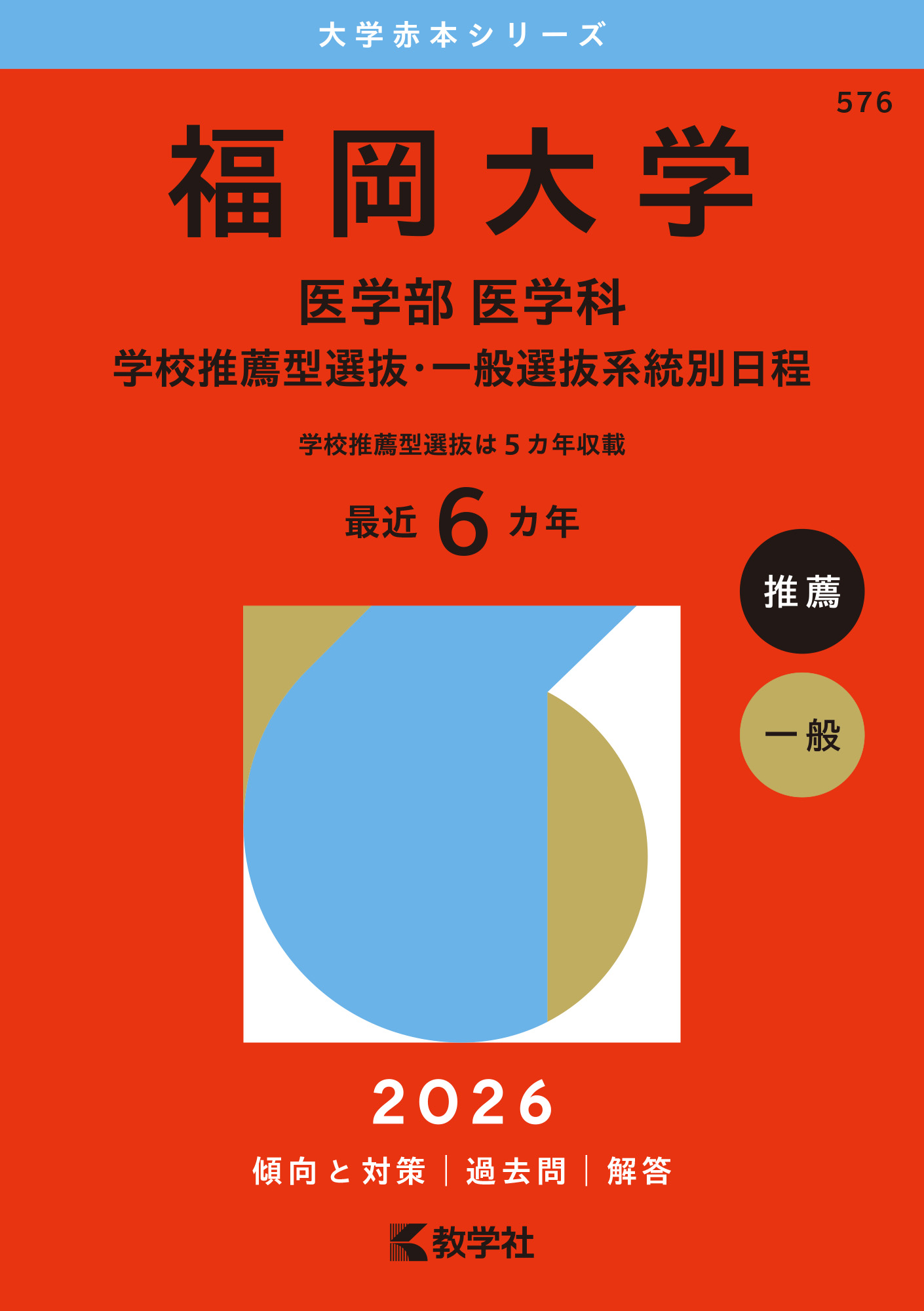 福岡大学（医学部〈医学科〉－学校推薦型選抜・一般選抜系統別日程）